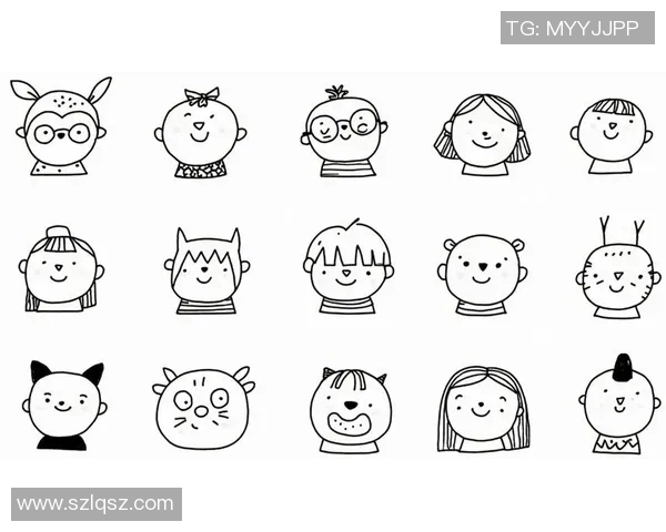 足球明星黑白画风格儿童插画展现运动魅力与童趣的完美结合